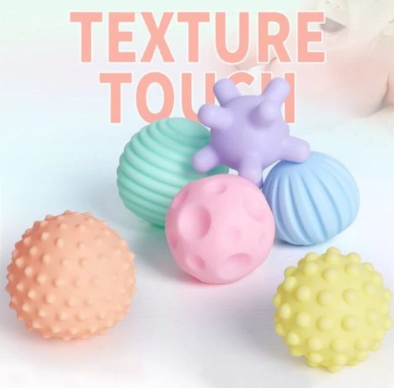 SENSORY TEXTURED BALLS PACK - 6 PCS