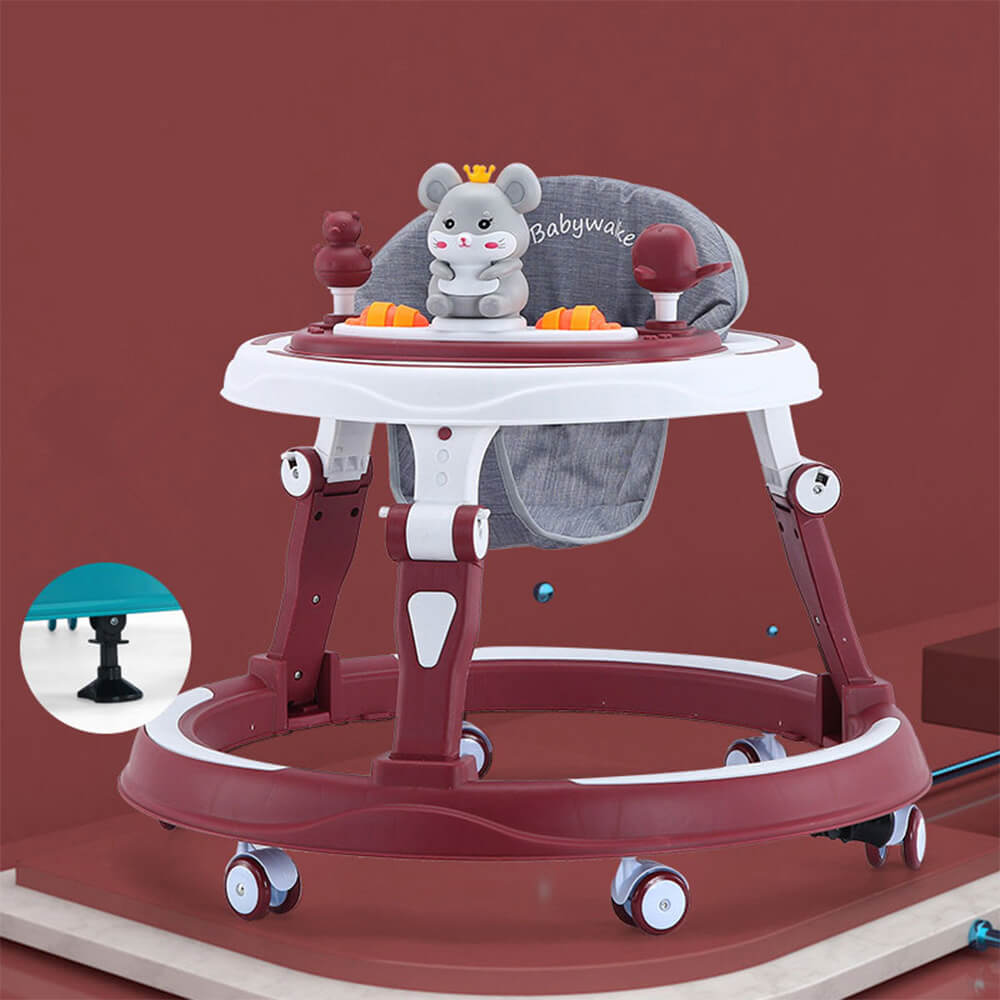 FULLY FIBER ROUND SHAPE FOLDABLE BABY WALKER