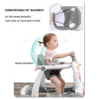 Thumbnail for PREMIUM 2 IN 1 BABY ACTIVITY & WALKER IN FIBER MATERIAL WITH MUSICAL TRAY