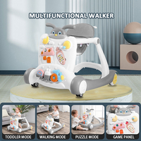 Thumbnail for PREMIUM 2 IN 1 BABY ACTIVITY & WALKER IN FIBER MATERIAL WITH MUSICAL TRAY